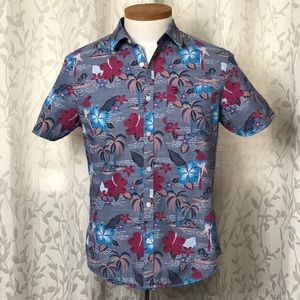 Penguin by Munsingwear Tropical Paradise Short Sleeve Shirt w/Pocket Size Medium
